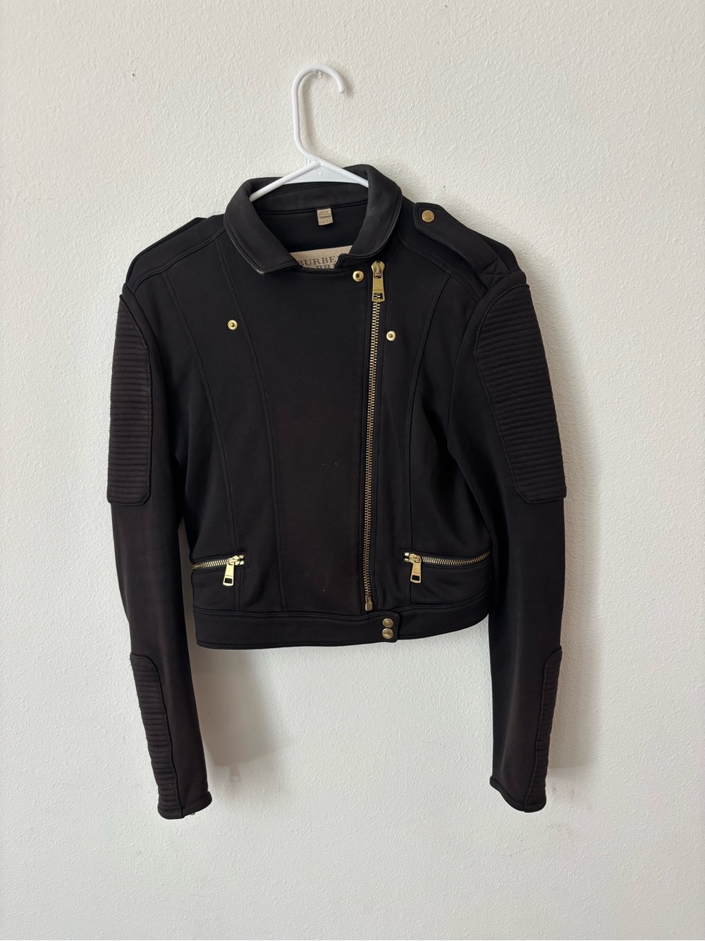 Burberry Black Jacket with Gold Hardware